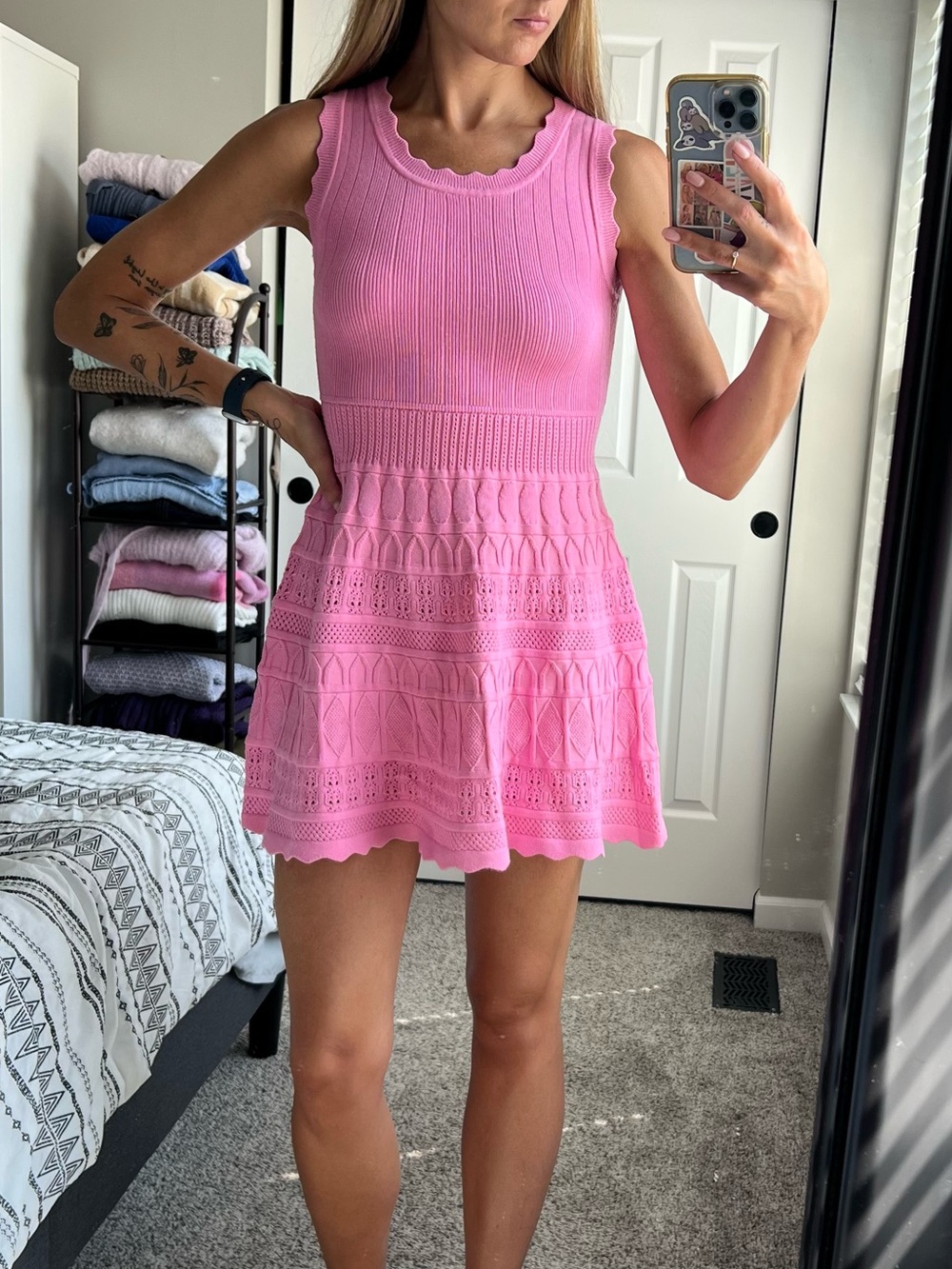 Willow & Wind Knit Fit & Flare Dress